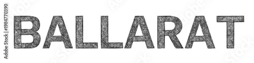 Sketch Ballarat text design element
