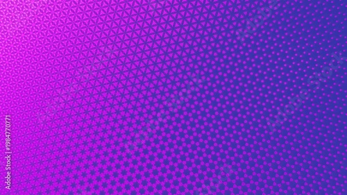 Complex purple pink geometric animation with mandala and floral symmetry. Neon inspired luxury background with rhythmic glowing motion seamless loop