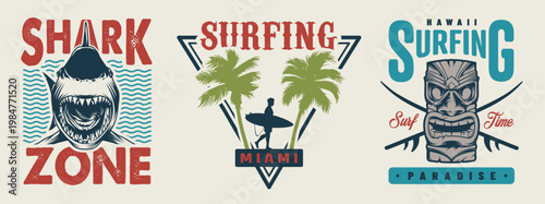 Surfing in miami and hawaii