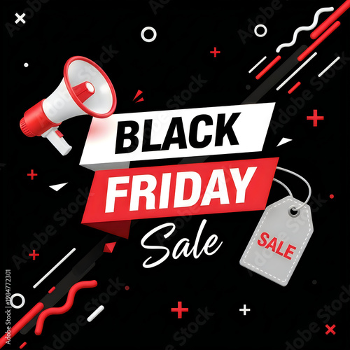 Black friday sale advertisement discounts shopping and special offers