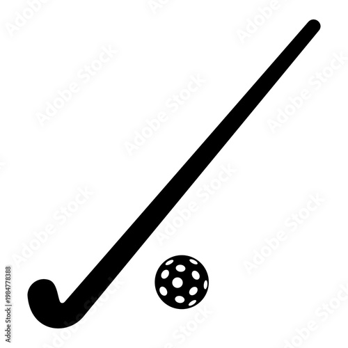 Hockey logo design. Flat Image