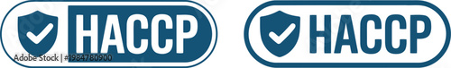 HACCP Certified Badge Icons for Food Safety Compliance and Quality Assurance Labels