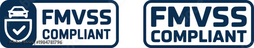 FMVSS Compliant Badge Icons for Automotive Safety Certification and Regulatory Compliance