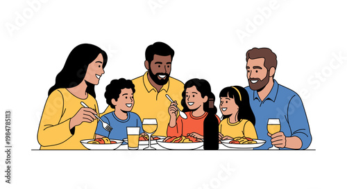 A simple, graphic illustration evoking feelings of warmth and stability. Ideal for modern marketing materials, website design, or illustrating concept