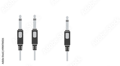 set of three usb type c connectors flat design vector illustration