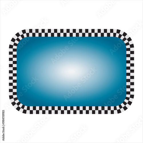 Checkered frame vector art icons and graphics design.