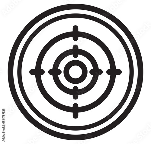 bullseye target symbol for accuracy and precision in one sentence