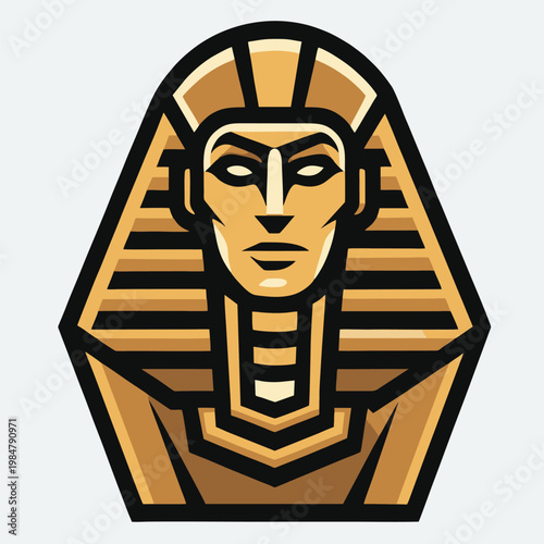 mummy design vector illustration logo ancient egypt