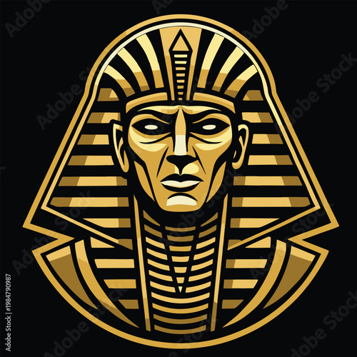 mummy design vector illustration logo ancient egypt