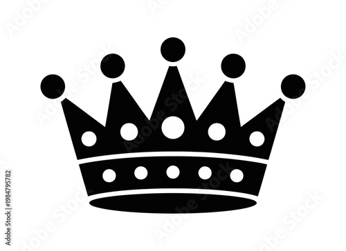 Vector illustration of a royal crown with intricate design elements