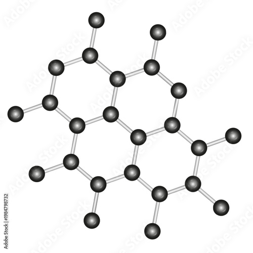 crystal lattice with molecules
