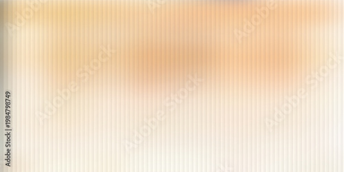 Brown beige orange ribbed glass. Vector ribbed glass texture background. Mesh gradient. acrylic ribbed bath surface. Reeded glass background semitransparent overlay. Bath wall window