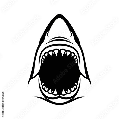 Angry Shark Mascot Logo for Esports and Gaming Branding