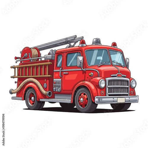 Vector fire trucks 