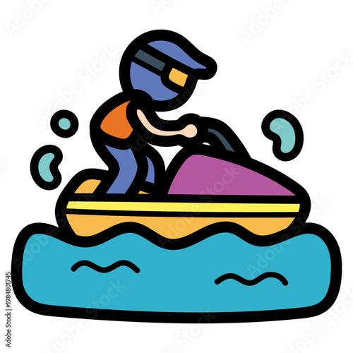 Jet ski illustration