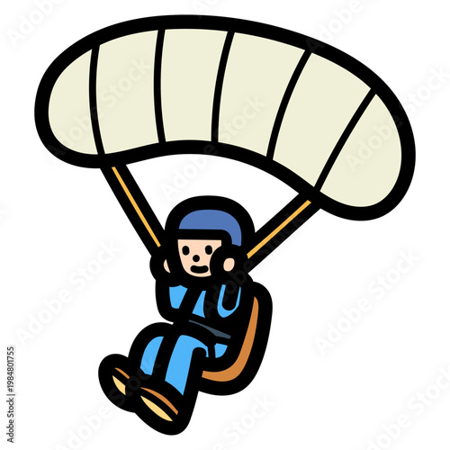 paragliding illustration