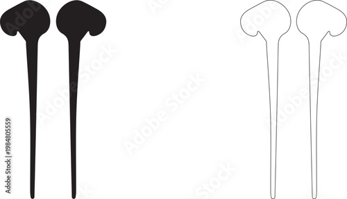 Wired Classic Earbuds vector icon.