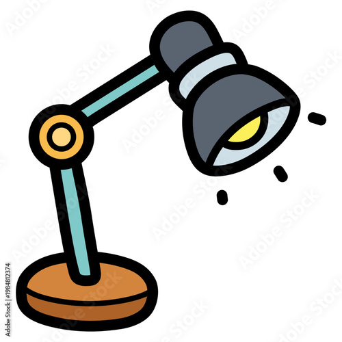 desk lamp illustration