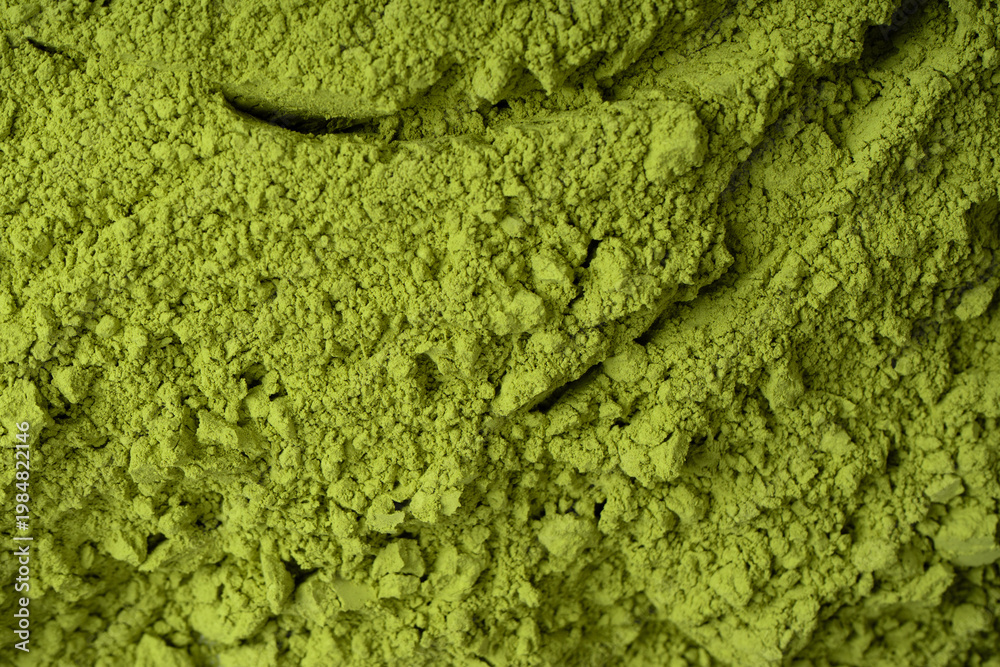 Obraz premium Matcha tea, matcha powder as a background.