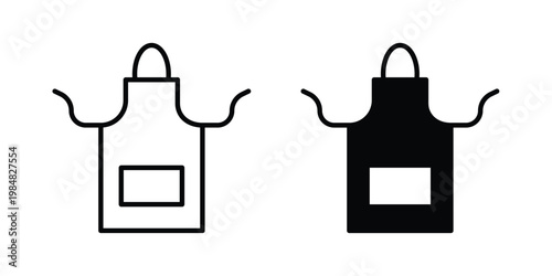 Apron icon UI vector. Vector icon set.