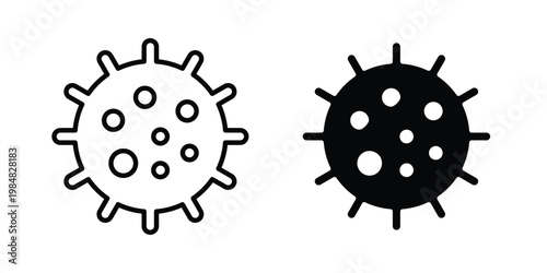 Bacteria icon UI vector. Vector icon set.