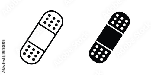 Band aid icon UI vector. Vector icon set.