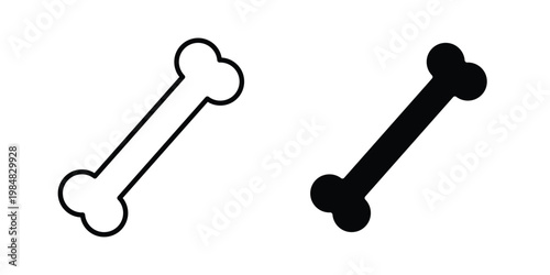 Bones icon UI vector. Vector icon set.