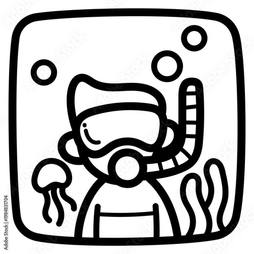 scuba illustration