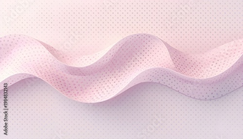 A soft pink wavy background with subtle texture and dots