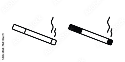 Cigarette icon UI vector. Vector icon set.