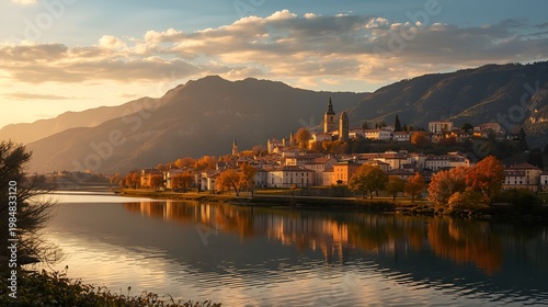 Golden Autumn in Riaño’s Mountain Serenity