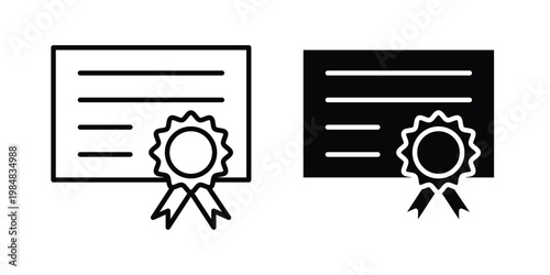 Diploma icon UI vector. Vector icon set.