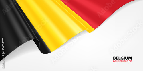 Belgium flag. Belgium national flag on a white background. National flag background design. 