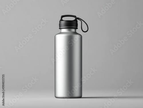 Professional Aluminum Sport Bottle Mockup Template