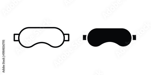 Eye mask icon UI vector. Vector icon set.