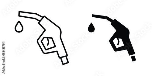 Fuel icon UI vector. Vector icon set.