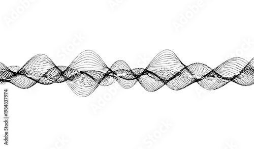 Minimal Neon Particle Wave 3D Sound Data Technology Background