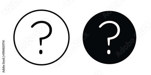 Help icon UI vector. Vector icon set.