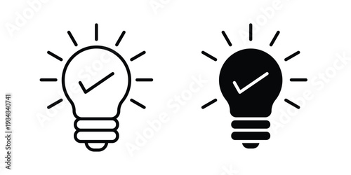 Idea icon UI vector. Vector icon set.