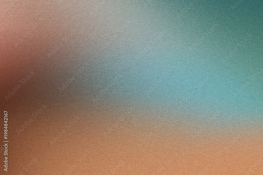 Wall Mural Smooth color transition creating hazy abstract background with vintage pixel noi