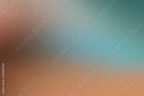 Canvas Print Smooth color transition creating hazy abstract background with vintage pixel noi