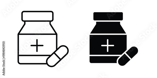 Medicine icon UI vector. Vector icon set.