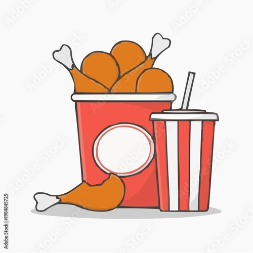 vector illustration of a trash can