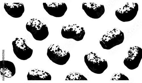 Corn puffs snack vector illustration realistic crispy food isolated