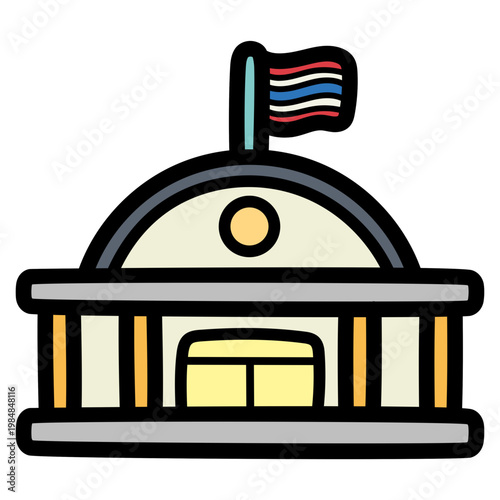 railway station illustration