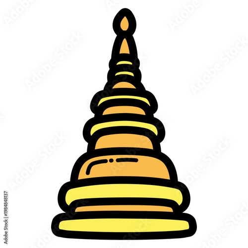 pagoda illustration