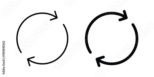 Recycle icon UI vector. Vector icon set.