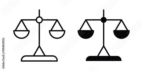 Scales icon UI vector. Vector icon set.