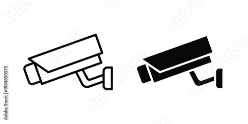 Security camera icon UI vector. Vector icon set.