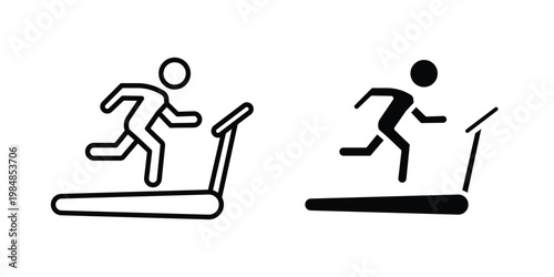 Treadmill icon UI vector. Vector icon set.
